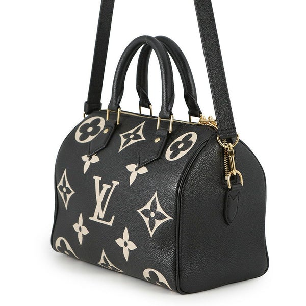 ルイヴィトン ハンドバッグ バイカラーモノグラム・アンプラント スピーディ・バンドリエール25 M58947 2way 黒 ブラック