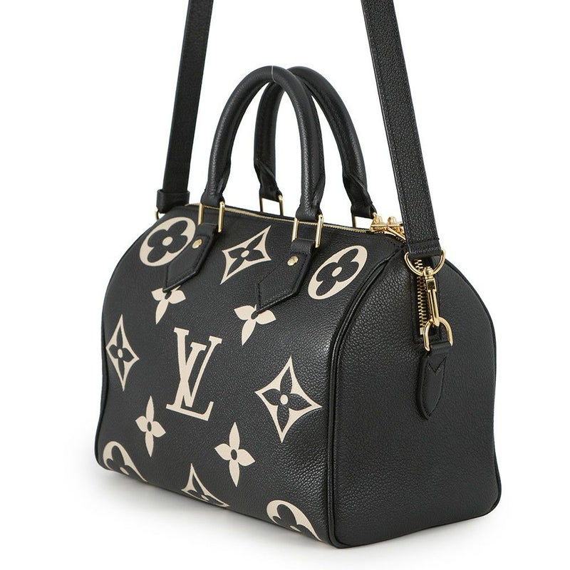 ルイヴィトン ハンドバッグ バイカラーモノグラム・アンプラント スピーディ・バンドリエール25 M58947 2way 黒 ブラック