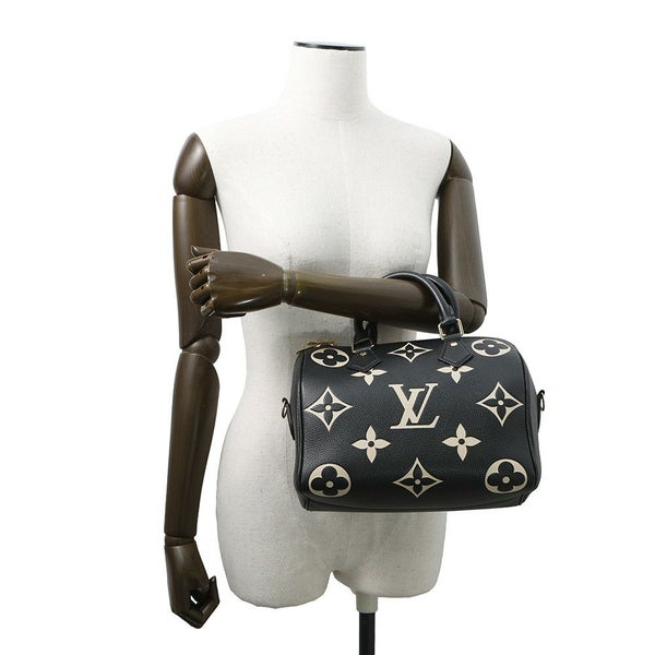 ルイヴィトン ハンドバッグ バイカラーモノグラム・アンプラント スピーディ・バンドリエール25 M58947 2way 黒 ブラック