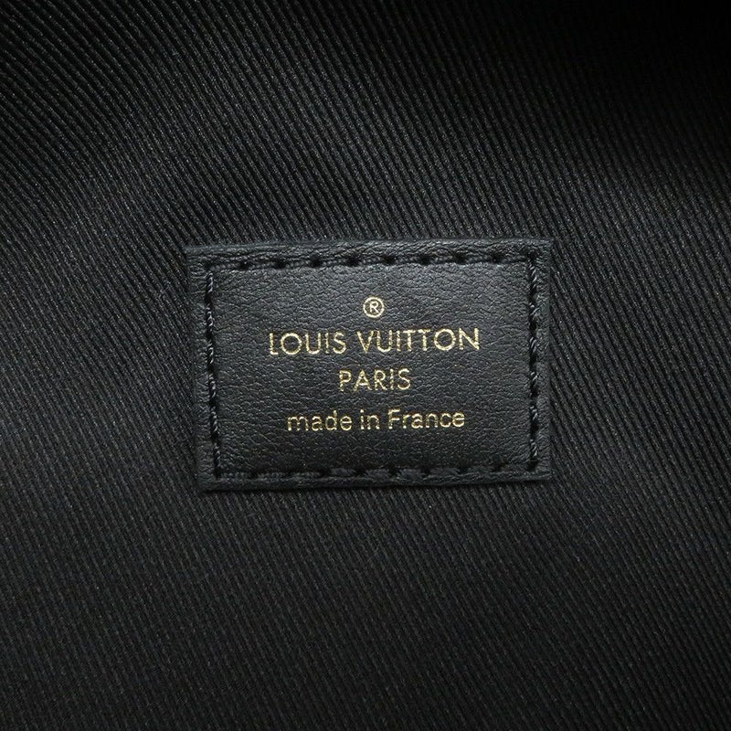 ルイヴィトン ボディバッグ カーフレザー ニューウェーブ バムバッグ M53750 ウエストバッグ 黒 ブラック