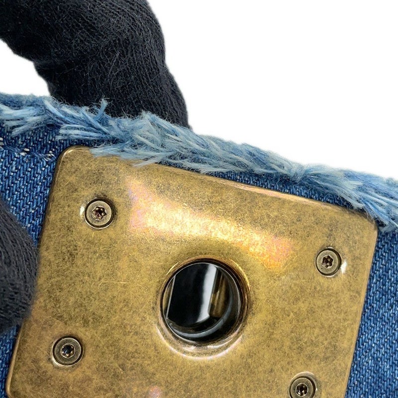 シャネル チェーンショルダーバッグ ココマーク ボーイシャネル パッチワーク デニム A92867 CHANEL BOY CHANEL