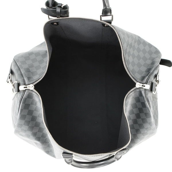 ルイヴィトン ボストンバッグ ダミエ・グラフィット キーポル・バンドリエール 55 N41413 ヴィトン トラベル 黒 ブラック
