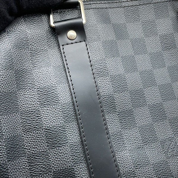 ルイヴィトン ボストンバッグ ダミエ・グラフィット キーポル・バンドリエール 55 N41413 ヴィトン トラベル 黒 ブラック