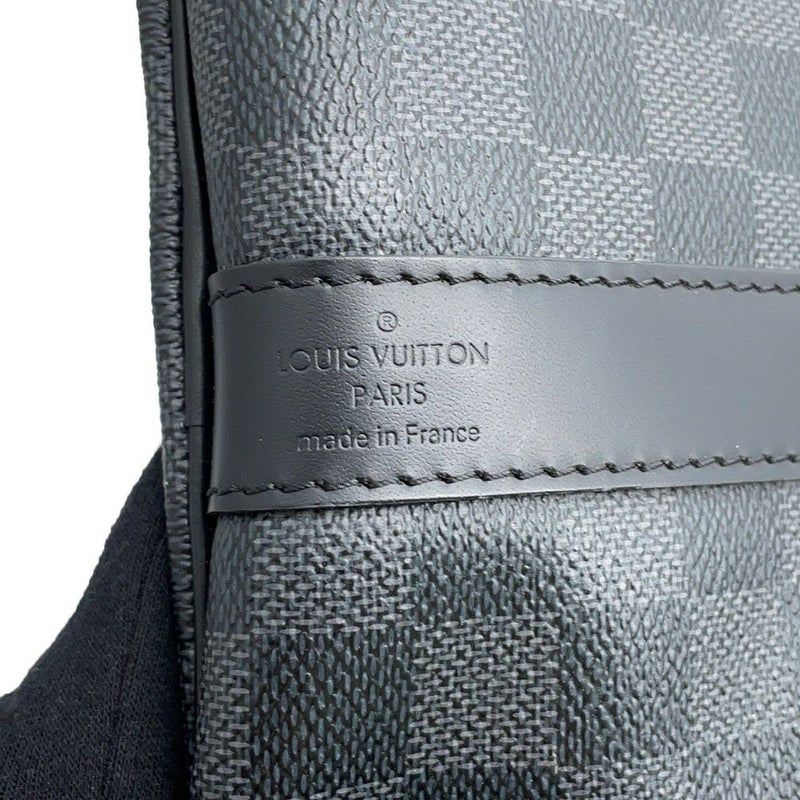 ルイヴィトン ボストンバッグ ダミエ・グラフィット キーポル・バンドリエール 55 N41413 ヴィトン トラベル 黒 ブラック