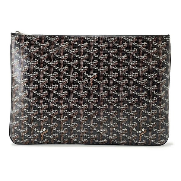 ゴヤール クラッチバッグ セナMM PVC SENAT2MMLTY01CL01P GOYARD メンズ セカンドバッグ 黒