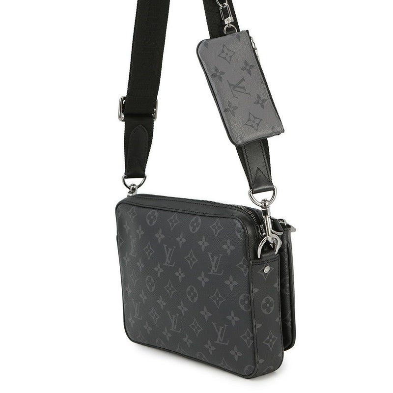 ルイヴィトン ショルダーバッグ モノグラム・エクリプス リバース トリオ・メッセンジャー M69443 ブラック 黒