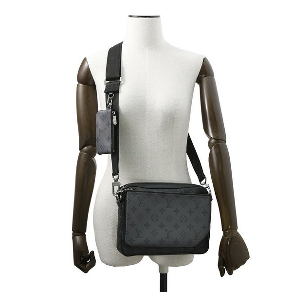 ルイヴィトン ショルダーバッグ モノグラム・エクリプス リバース トリオ・メッセンジャー M69443 ブラック 黒