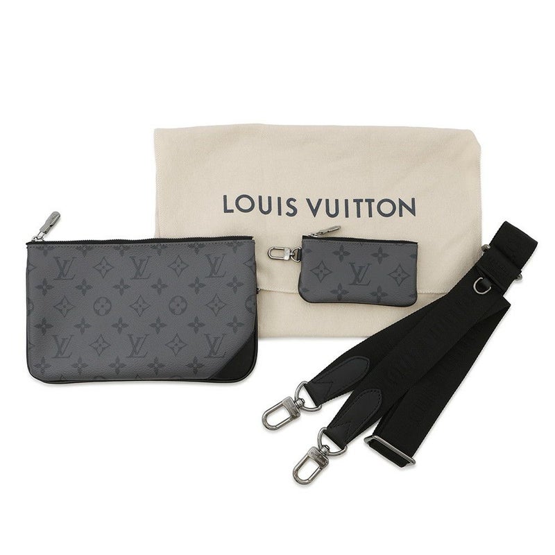 ルイヴィトン ショルダーバッグ モノグラム・エクリプス リバース トリオ・メッセンジャー M69443 ブラック 黒