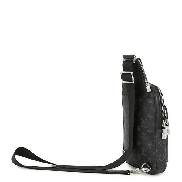 ルイヴィトン ボディバッグ モノグラム・エクリプス アヴェニュー・スリングバッグPM M47137 ブラック 黒