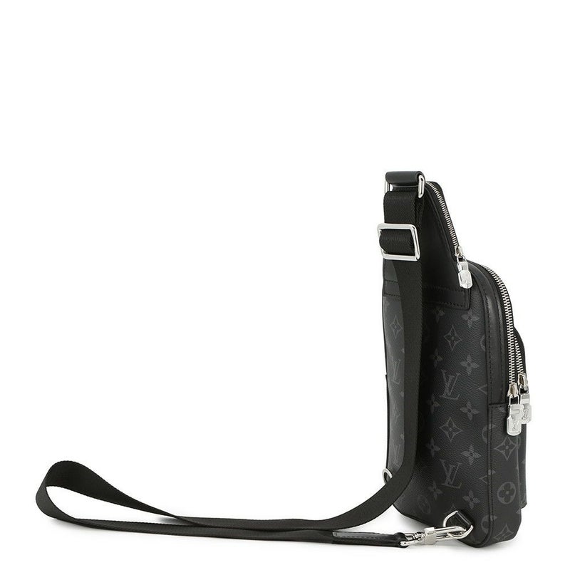 ルイヴィトン ボディバッグ モノグラム・エクリプス アヴェニュー・スリングバッグPM M47137 ブラック 黒