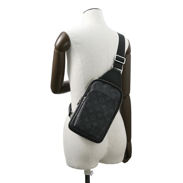 ルイヴィトン ボディバッグ モノグラム・エクリプス アヴェニュー・スリングバッグPM M47137 ブラック 黒
