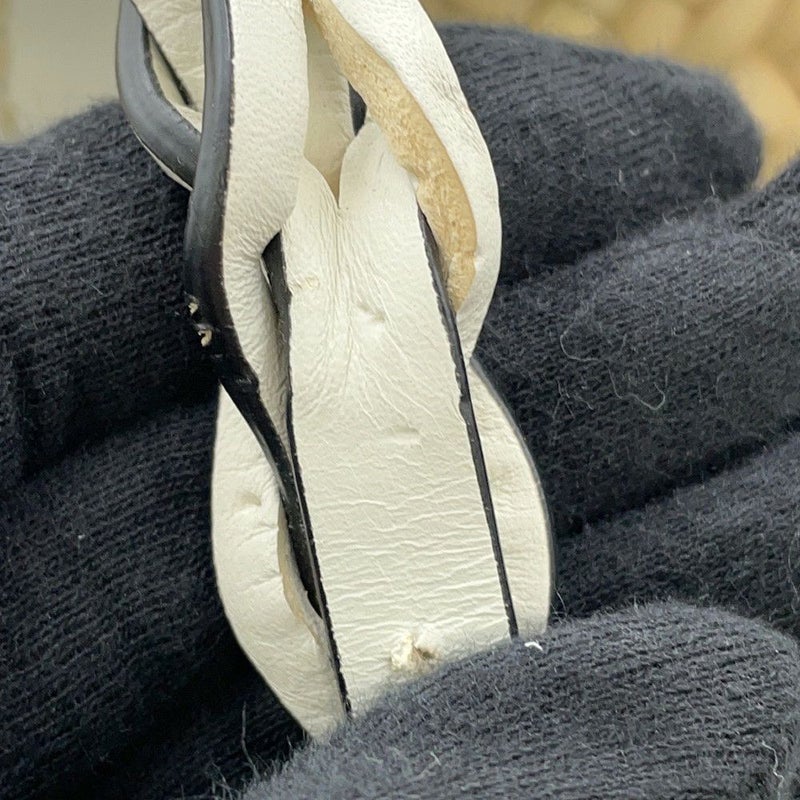 プラダ トートバッグ ウーブンパーム かごバッグ ストロー 1BG314 PRADA 白