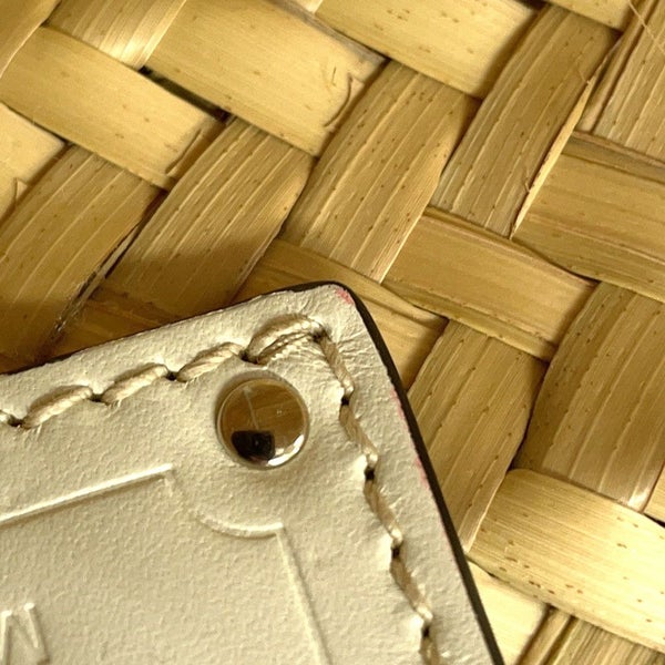 プラダ トートバッグ ウーブンパーム かごバッグ ストロー 1BG314 PRADA 白