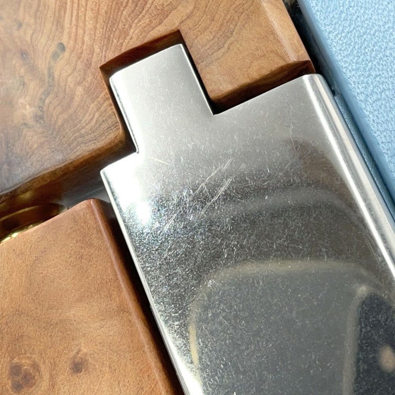 ボッテガヴェネタ クラッチバッグ マキシイントレチャート BVスナップ レザー ウッド BOTTEGA VENETA