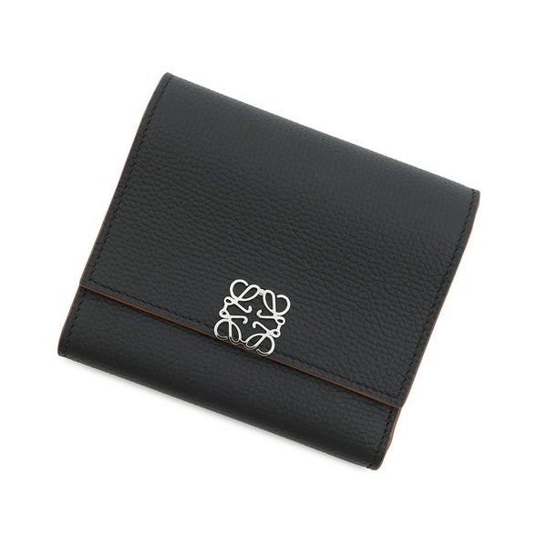 ロエベ 三つ折り財布 アナグラム バーティカル ウォレット LOEWE 財布 黒
