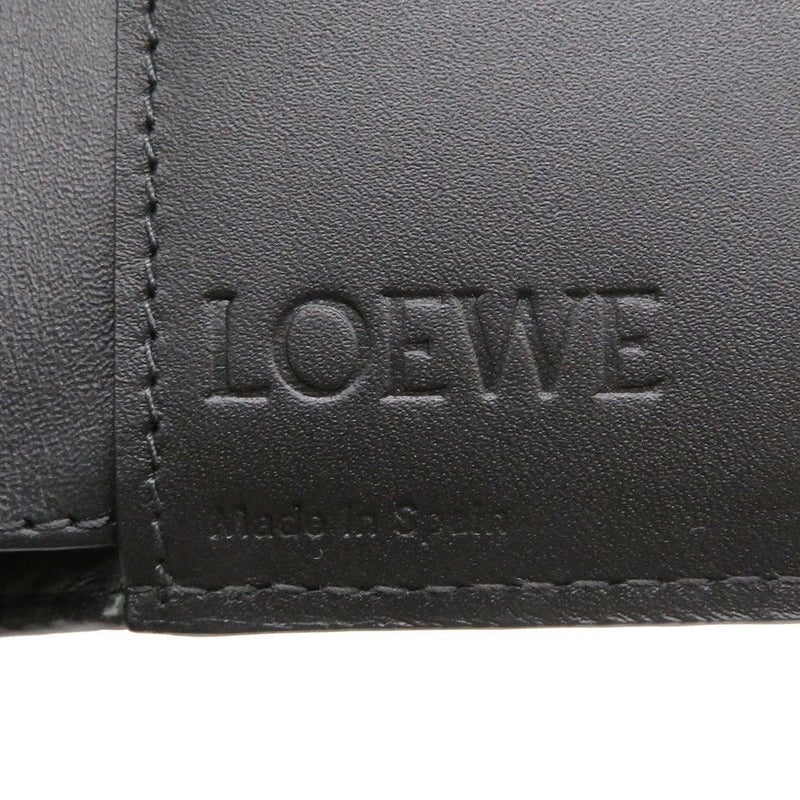 ロエベ 二つ折り財布 アナグラム バイフォールド ウォレット C500302X02 LOEWE 財布 メンズ 黒
