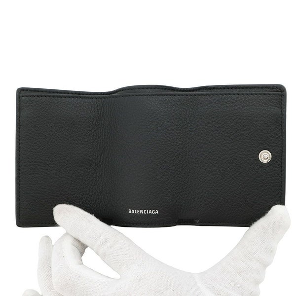 バレンシアガ 三つ折り財布 ペーパーミニウォレット 391446 BALENCIAGA 財布 黒