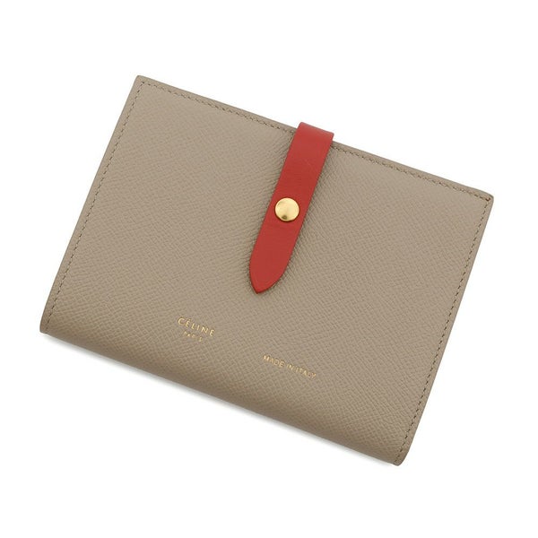セリーヌ 二つ折り財布 ミディアム マルチファンクション ストラップウォレット バイカラー 104813 CELINE