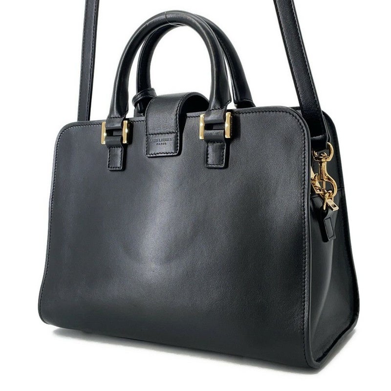 サンローランパリ ハンドバッグ ベイビーカバス 472466 SAINT LAURENT PARIS 2way 黒