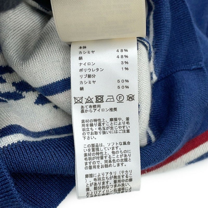 エルメス 半袖ニット カノエH カシミヤ シルク レディースサイズ34 HERMES トップス