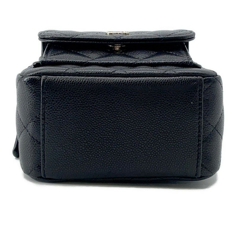 シャネル リュック マトラッセ ココマーク キャビアスキン ミニ AP3753 CHANEL 2way バッグ バックパック 黒