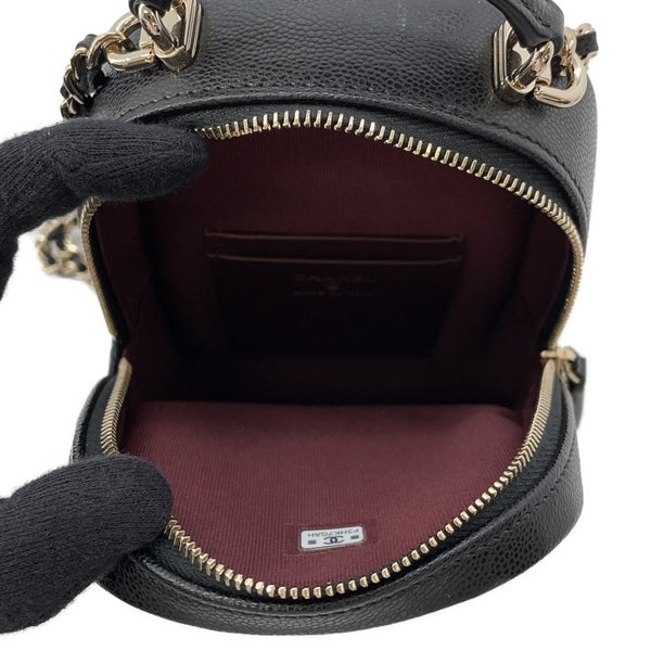 シャネル リュック マトラッセ ココマーク キャビアスキン ミニ AP3753 CHANEL 2way バッグ バックパック 黒