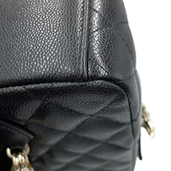 シャネル リュック マトラッセ ココマーク キャビアスキン ミニ AP3753 CHANEL 2way バッグ バックパック 黒