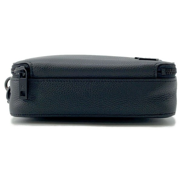 ルイヴィトン ショルダーバッグ グレインカーフレザー/LVアエログラム アルファ・ウェアラブル ウォレット M59161 黒 ブラック