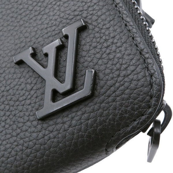 ルイヴィトン ショルダーバッグ グレインカーフレザー/LVアエログラム アルファ・ウェアラブル ウォレット M59161 黒 ブラック