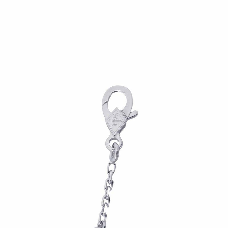 ヴァンクリーフ&アーペル ネックレス ヴィンテージ アルハンブラ ギヨシェ ダイヤ 1P K18WG VCARP6L800 2020年ホリデー限定