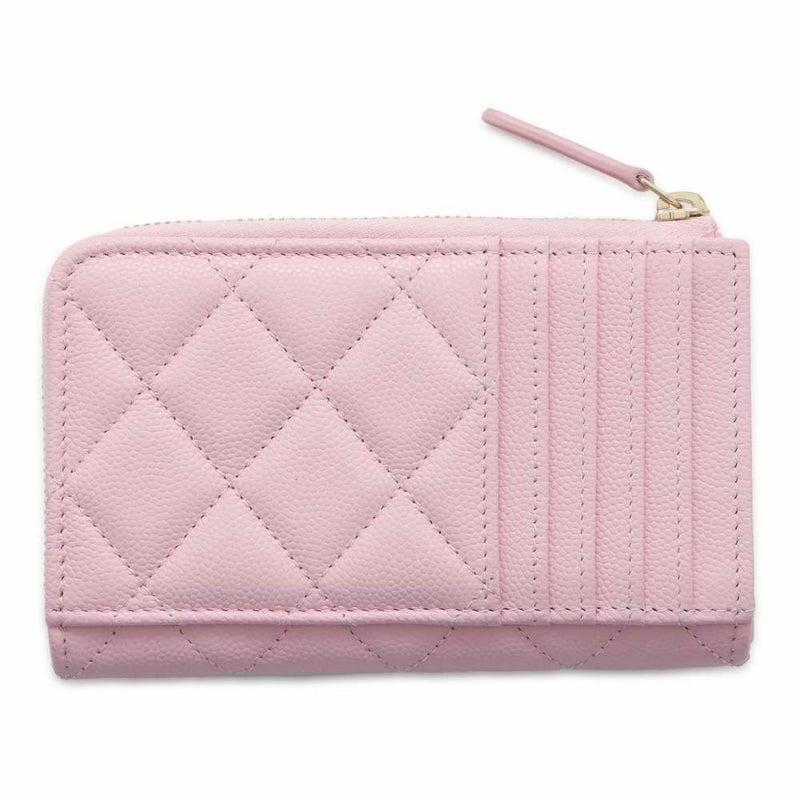 シャネル コインケース マトラッセ ココマーク キャビアスキン AP3982 フラグメント カードケース