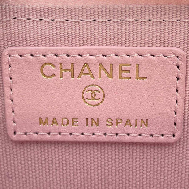 シャネル コインケース マトラッセ ココマーク キャビアスキン AP3982 フラグメント カードケース