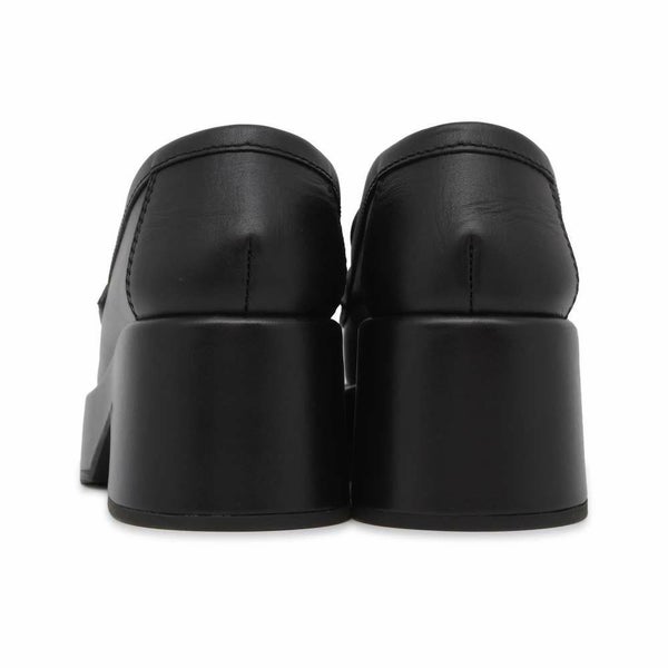 シャネル ローファー ココマーク 厚底 レザー レディースサイズ36C G39206 CHANEL 靴 黒 ヒール