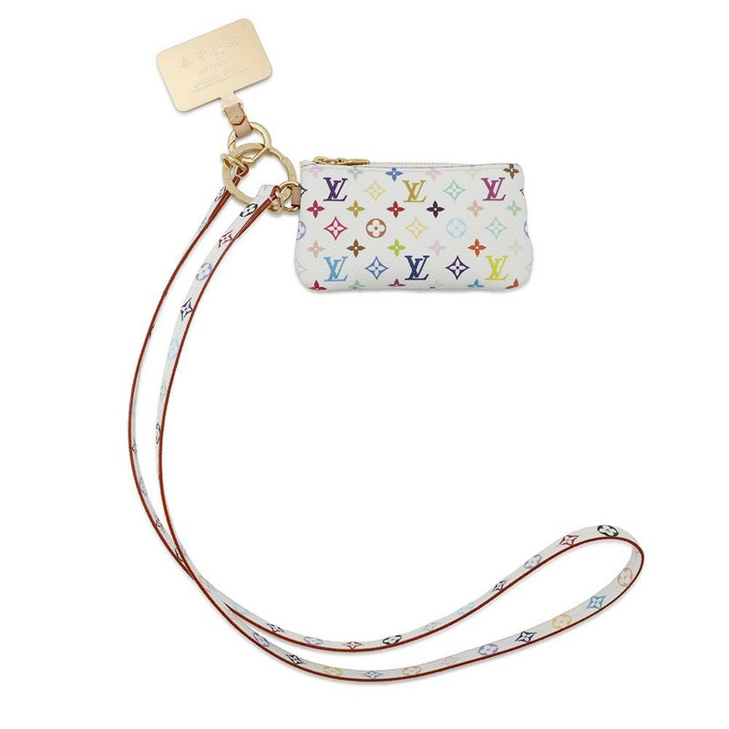 ルイヴィトン ポーチ モノグラム・マルチカラー LV × TM フォンホルダー M14099 LOUIS VUITTON 白 ホワイト 村上隆コラボ