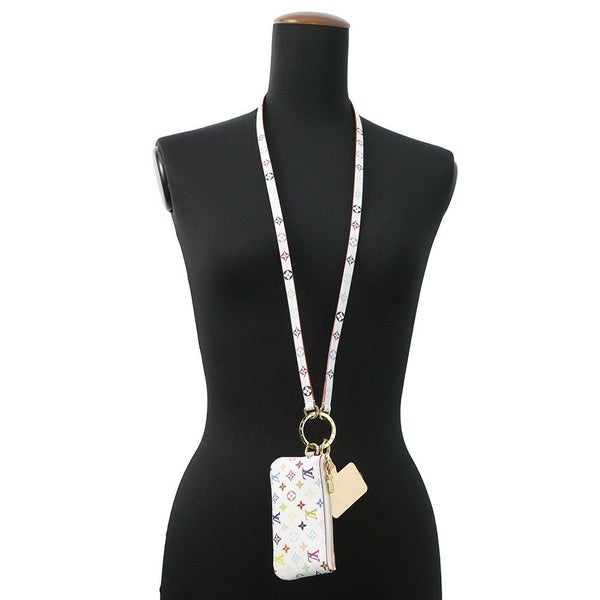 ルイヴィトン ポーチ モノグラム・マルチカラー LV × TM フォンホルダー M14099 LOUIS VUITTON 白 ホワイト 村上隆コラボ