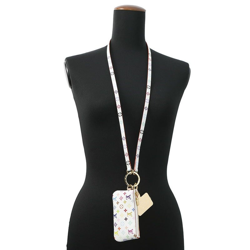 ルイヴィトン ポーチ モノグラム・マルチカラー LV × TM フォンホルダー M14099 LOUIS VUITTON 白 ホワイト 村上隆コラボ