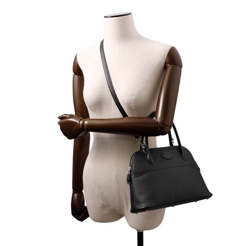 エルメス ハンドバッグ ボリード27 ブラック/シルバー金具 エプソン X刻印 2wayショルダー 黒