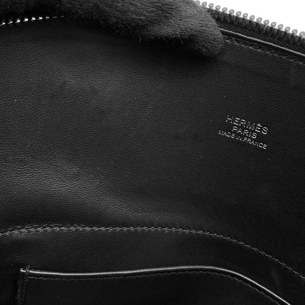 エルメス ハンドバッグ ボリード27 ブラック/シルバー金具 エプソン X刻印 2wayショルダー 黒