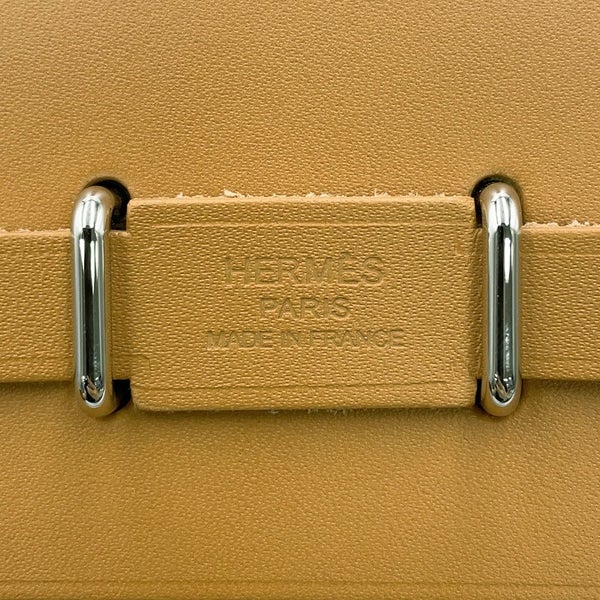 エルメス ショルダーバッグ エールバッグジップ ミニ ナチュラルサブレ/エクリュ/シルバー金具 トワルミリタリー/ヴァッシュハンター K刻印