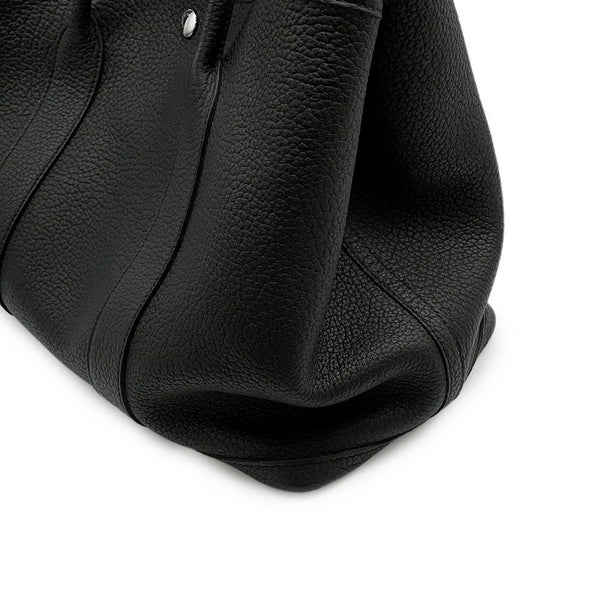 エルメス トートバッグ ガーデンパーティPM ブラック/シルバー金具 ネゴンダ C刻印 黒