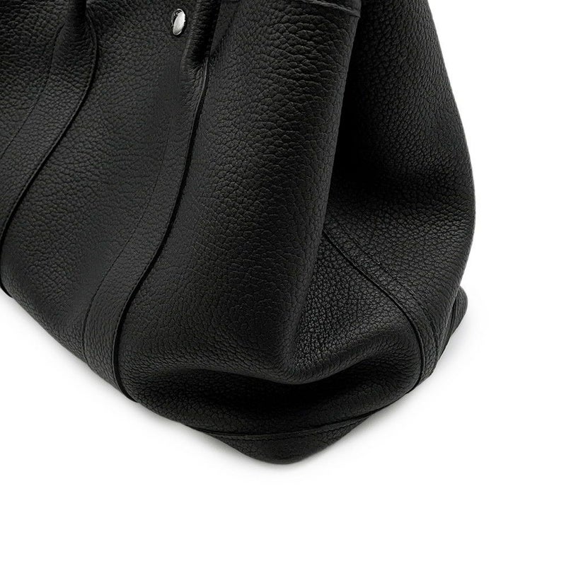 エルメス トートバッグ ガーデンパーティPM ブラック/シルバー金具 ネゴンダ C刻印 黒