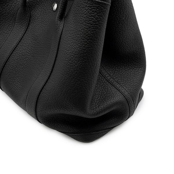 エルメス トートバッグ ガーデンパーティPM ブラック/シルバー金具 ネゴンダ C刻印 黒
