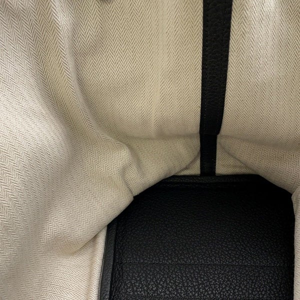 エルメス トートバッグ ガーデンパーティPM ブラック/シルバー金具 ネゴンダ C刻印 黒