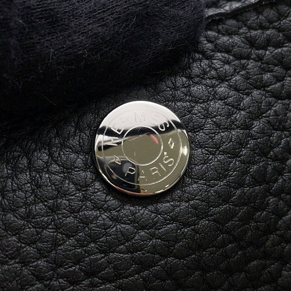 エルメス トートバッグ ガーデンパーティPM ブラック/シルバー金具 ネゴンダ C刻印 黒