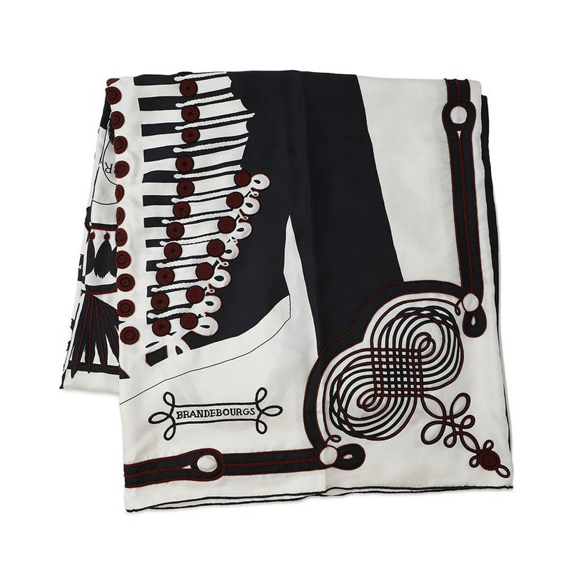 エルメス ストール  ブランデンブルク シルク ビーズ 筒型 HERMES スカーフ