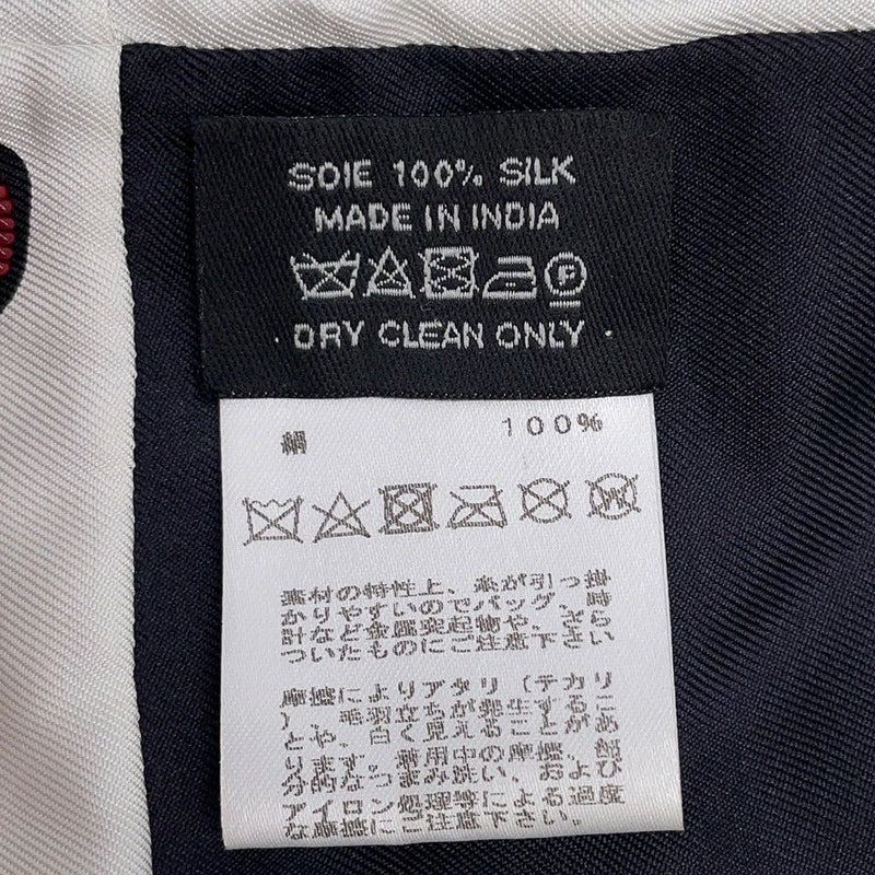 エルメス ストール  ブランデンブルク シルク ビーズ 筒型 HERMES スカーフ