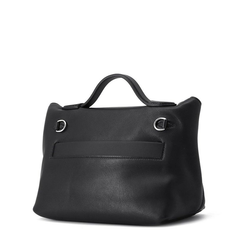 エルメス 24/24 サック ヴァンキャトル ミニ ブラック/シルバー金具 ヴォリュプト/スイフト K刻印 2wayショルダー 黒