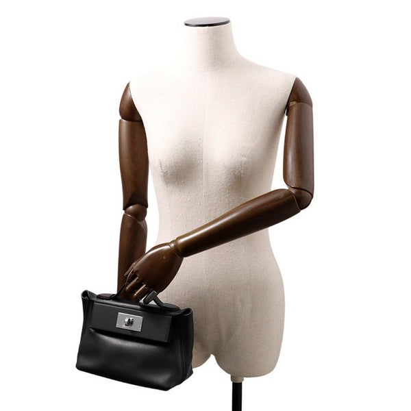 エルメス 24/24 サック ヴァンキャトル ミニ ブラック/シルバー金具 ヴォリュプト/スイフト K刻印 2wayショルダー 黒