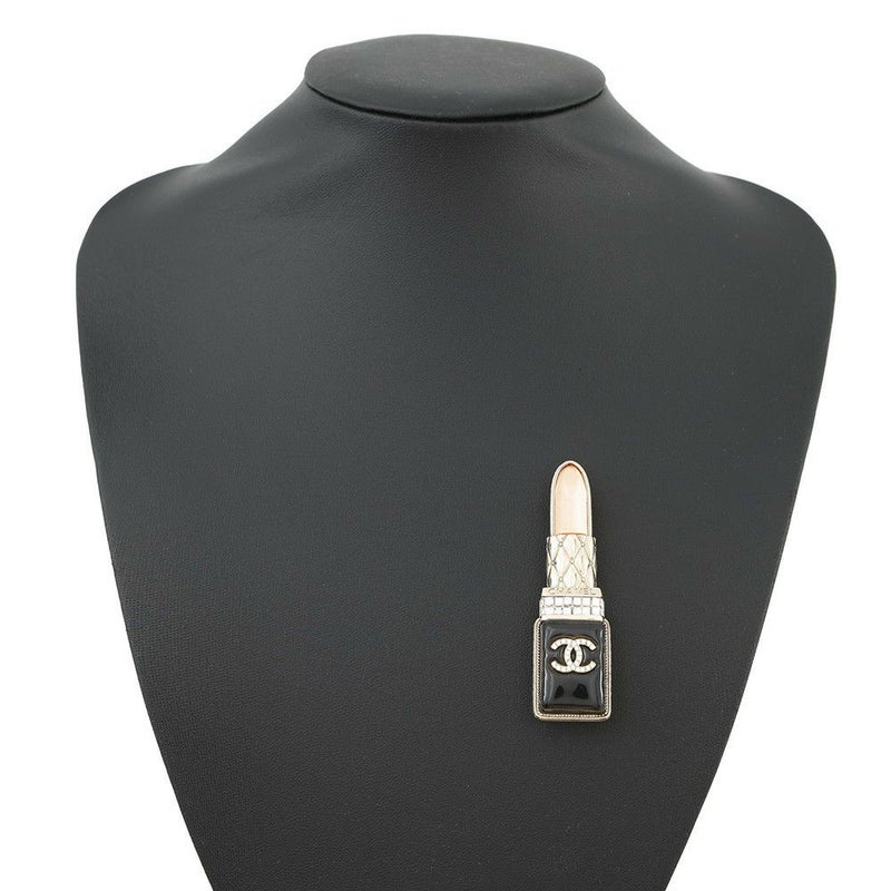 シャネル ブローチ ココマーク リップスティックモチーフ ラインストーン A22 V AB7677 CHANEL 口紅 アクセサリー
