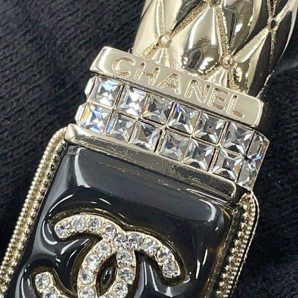 シャネル ブローチ ココマーク リップスティックモチーフ ラインストーン A22 V AB7677 CHANEL 口紅 アクセサリー
